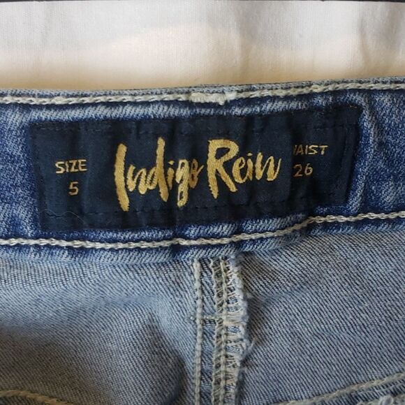 Indigo Rein Women's 26 Cutoff Jeans Shorts - Picture 6 of 10